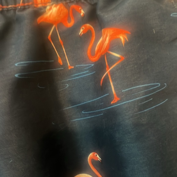 Sperry Navy Blue Flamingo Print Shorts - Picture 2 of 5